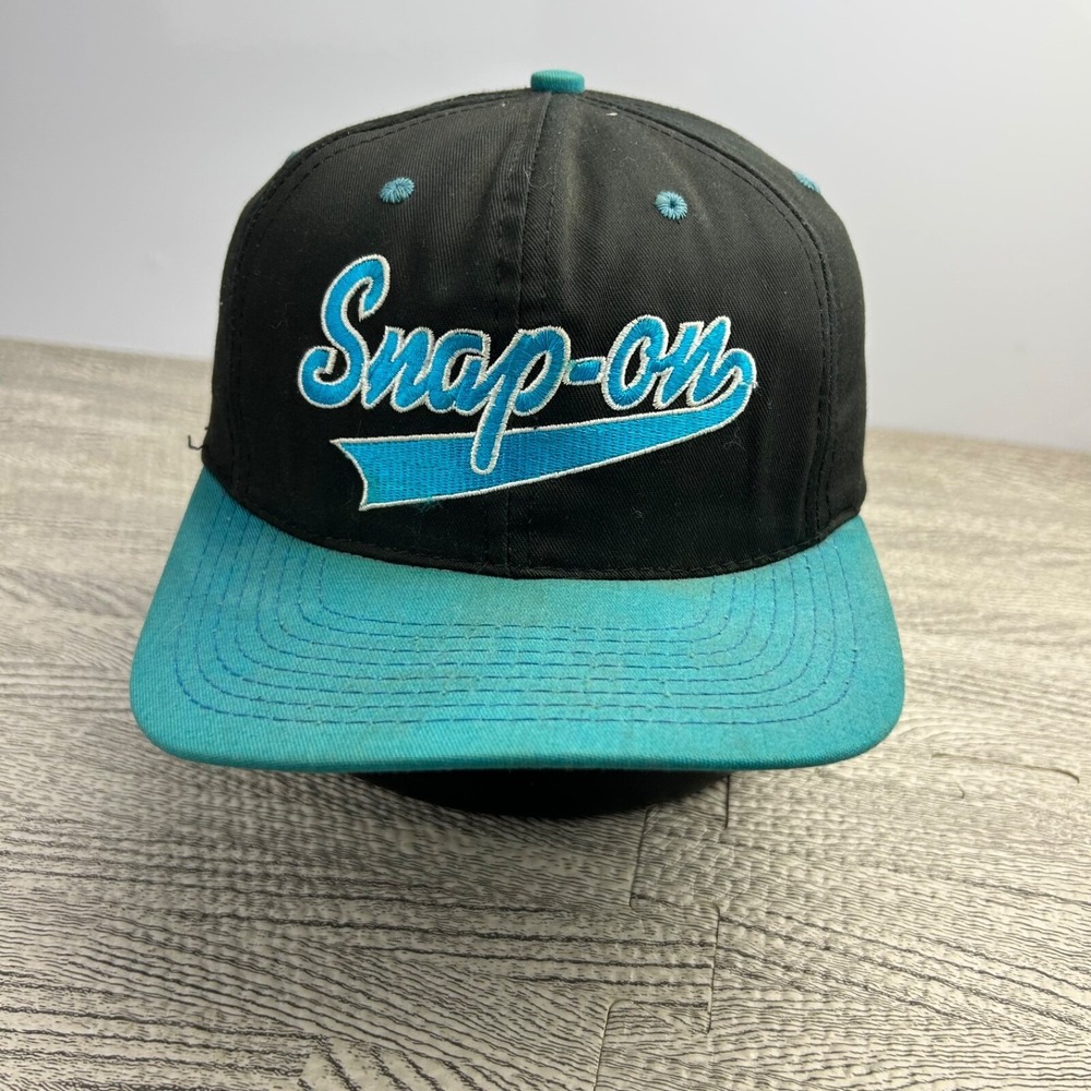 Vintage 90s Starter‎ Snap On Hat Cap Snap Back Adjustable Black Tool Logo Adult